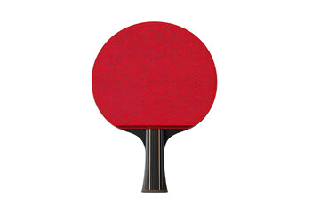 Professional ping pong paddle isolated on transparent background