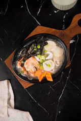 Bowl of Ramen Noodle Soup.