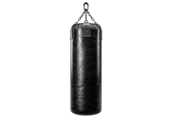 Adjustable punching bag isolated on transparent background