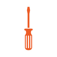 Orange Screwdriver Illustration