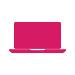 Pink Laptop Icon
