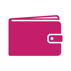 Pink Wallet Icon