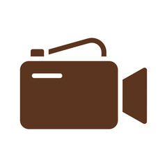 Retro Camera Icon Vector