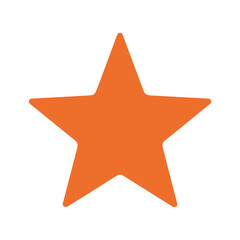 Fototapeta premium Orange Star Icon