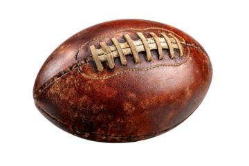 Game rugby ball isolated on transparent background