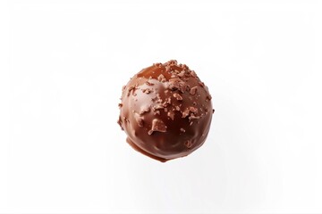 Rich dark chocolate truffle a gourmet sweet dessert decadent treat crunchy on transparent background
