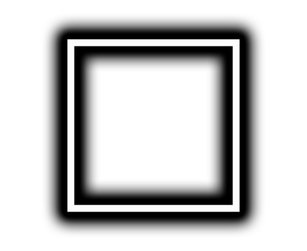 Clean white square frame with soft shadow effect on transparent background - Powered by Adobe