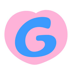 Alphabet. English. English language. Cute. Doodle. Paint. Drawing. Kid. colorful alphabet. cute alphabet. rainbow alphabet. cute letters. alphabet emoji. alphabet letter g. G.