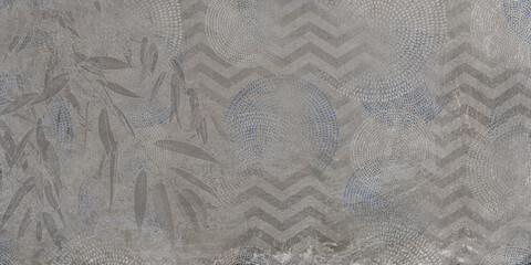 gray fabric texture background  luxury rustic abstract wallpaper leaf pattern grunge texture mural background. © MAA BAHUCHAR