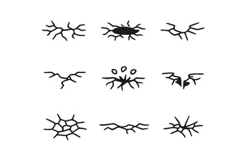 Collection of Cracked Ground Textures