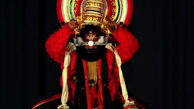 Kathakali Black thaadi form