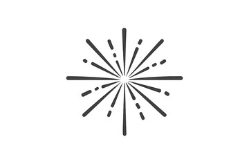 Obraz premium Grey starburst graphic with vignette effect