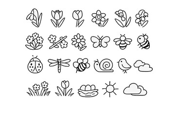Spring Icons Set © Mark