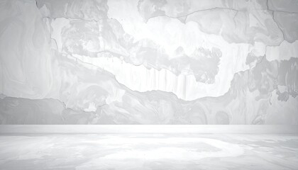 Abstract monochrome image of a marbled wall and floor with a subtle gradient