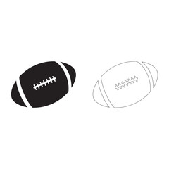 American football minimal Rugby Ball silhouette