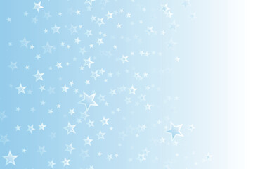 Realistic Stars on Dark Background, Night Sky Vector for New Year and Holiday Design