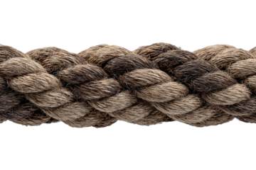 Emergency tow rope isolated on transparent background