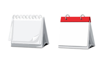 Blank desk calendars for planning and organization