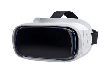 Advanced virtual reality headset for gaming and entertainment isolated on transparent background