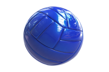 Aquatic sports water polo ball for team competition isolated on transparent background