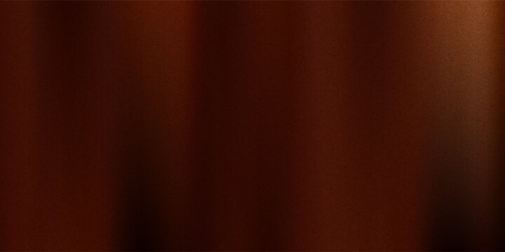 Black dark brown orange gold abstract luxury background. Silk satin fabric. Gradient ombre color. Curtain drapery fold line. Chocolate shade. Shiny glow glitter light. Design. Wide banner. Panoramic.