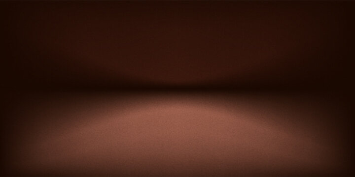 Studio room, wall as Background of Mocha mousse, Panton color of the year 2025. Abstract brown wall bg. Backdrop. podium. Warm gradient closeup. Mocha Mousse tan abstract bg. shadows. Template design