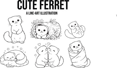 Bear Cub Moments: A Line-Art Collection