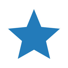 Fototapeta premium Blue Star Icon