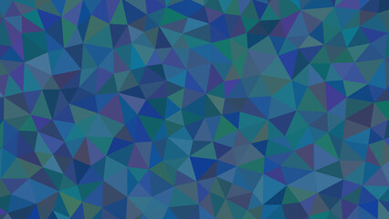 Fototapeta premium Abstract geometric background with a variety of blue and green triangles