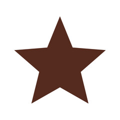 Obraz premium Brown Star Icon