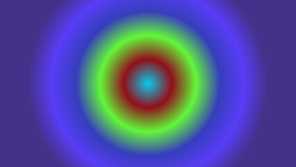 Concentric rings of color a vibrant abstract radial gradient design