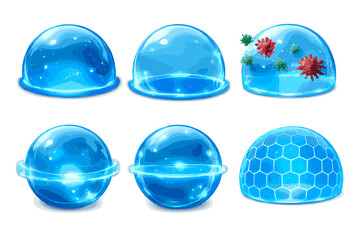 Futuristic Immune System Protection Shields