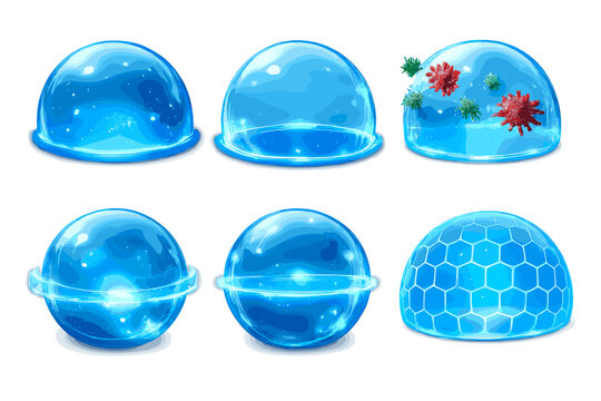 Futuristic Immune System Protection Shields