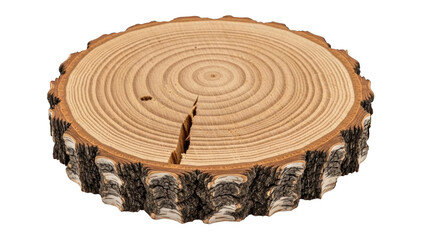 Natural wood slice with visible growth rings and bark texture on black background tree ring wood texture