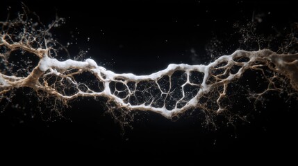 Mycelial Network. Organic Complex Biologic Mycelium. Abstract Network Structure.