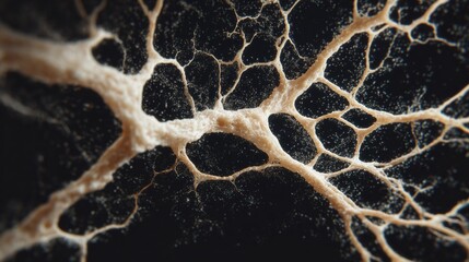 Mycelial Network. Organic Complex Biologic Mycelium. Abstract Network Structure.