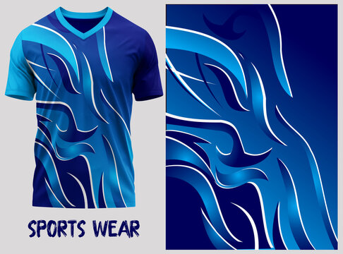 T-shirt V-neck  Short sleeve. With knit jersey fabric and rib neck texture ( 3d rendered )jersey design, jersey texture, sports wear, jersey design for Sublimation print, Background for sports jersey,