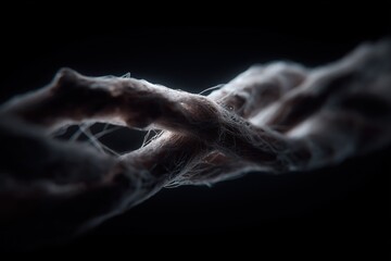 Mycelial Network. Organic Complex Biologic Mycelium. Abstract Network Structure.