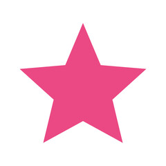 Obraz premium Pink Star Vector Illustration