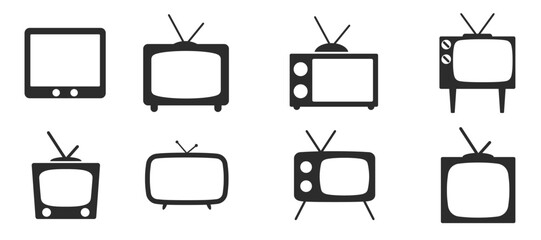 set of isolated icons ona theme tv © aqw