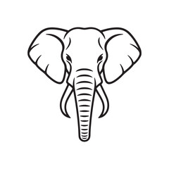 Fototapeta premium Elephant head icon