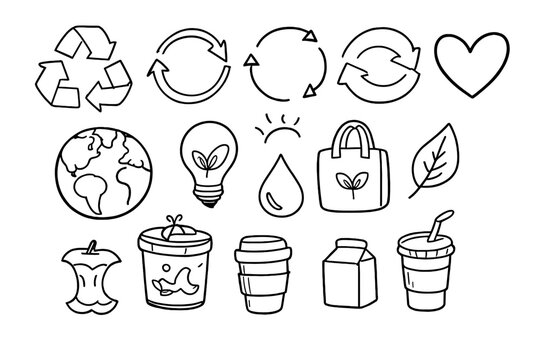 Eco-friendly icons collection