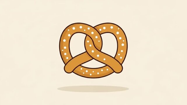 pretzels on white background