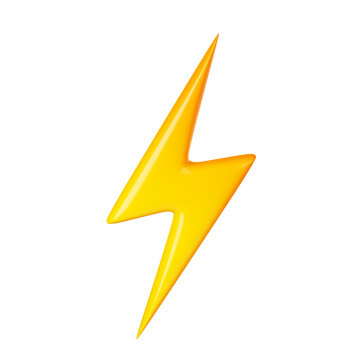 lightning bolt isolated on white