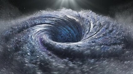
Metallic liquid vortex rotating inward with reflective spiral motion Seamless looping time-lapse 4k video background - Powered by Adobe