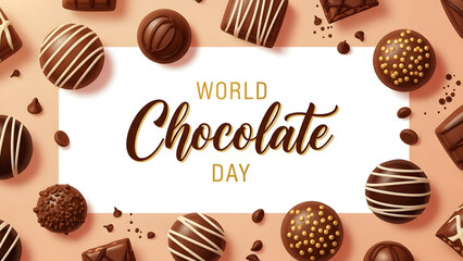 World chocolate day celebration with delicious treats