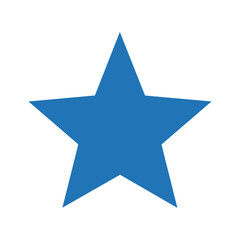 Obraz premium Blue Star Icon