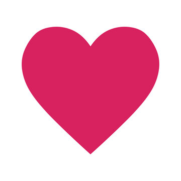 Pink Heart Icon Vector