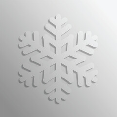 Gray Snowflake Christmas Winter Decoration Background