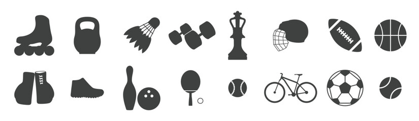set of isolated icons on a theme sport © Faiz